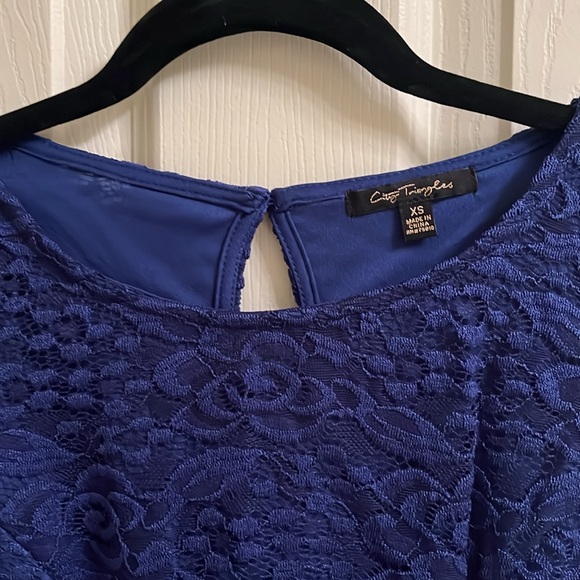 Cute royal blue part dress, size XS. - Picture 3 of 3